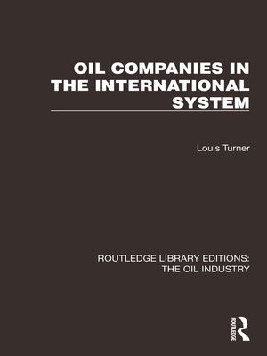 cover image of Oil Companies in the International System